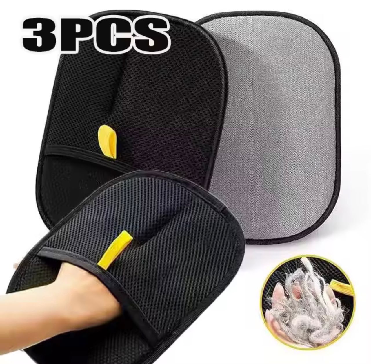 Double-Sided Pet Grooming & Hair Removal Gloves