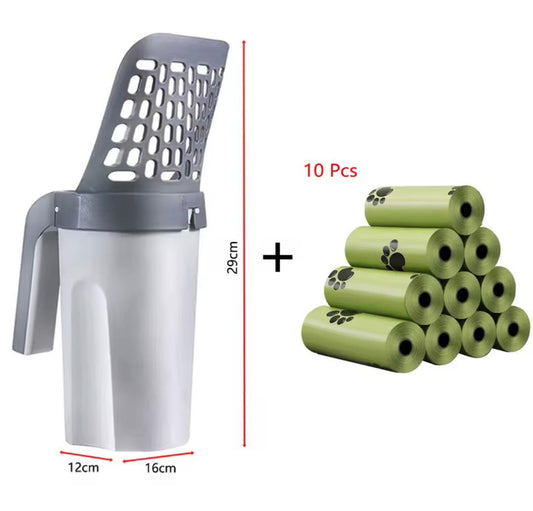 Cat Litter Scoop with Built-In Filter