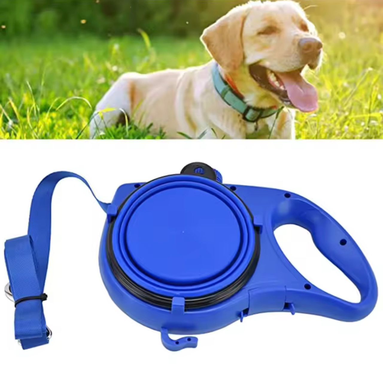 3-in-1 Dog Leash with Water Bottle & Waste Bags