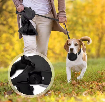 3-in-1 Dog Leash with Water Bottle & Waste Bags