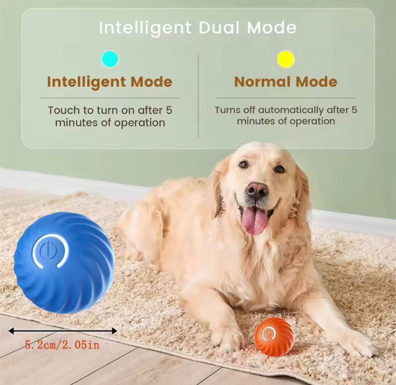 Smart Interactive Moving Pet Ball