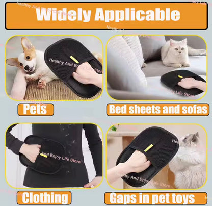 Double-Sided Pet Grooming & Hair Removal Gloves