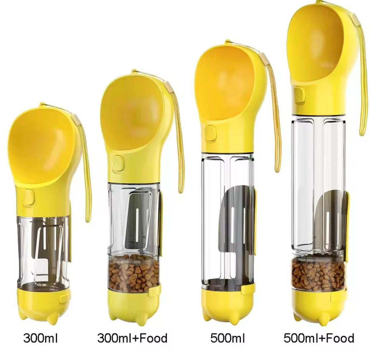 3-in-1 Portable Pet Water & Food Bottle (500ml)