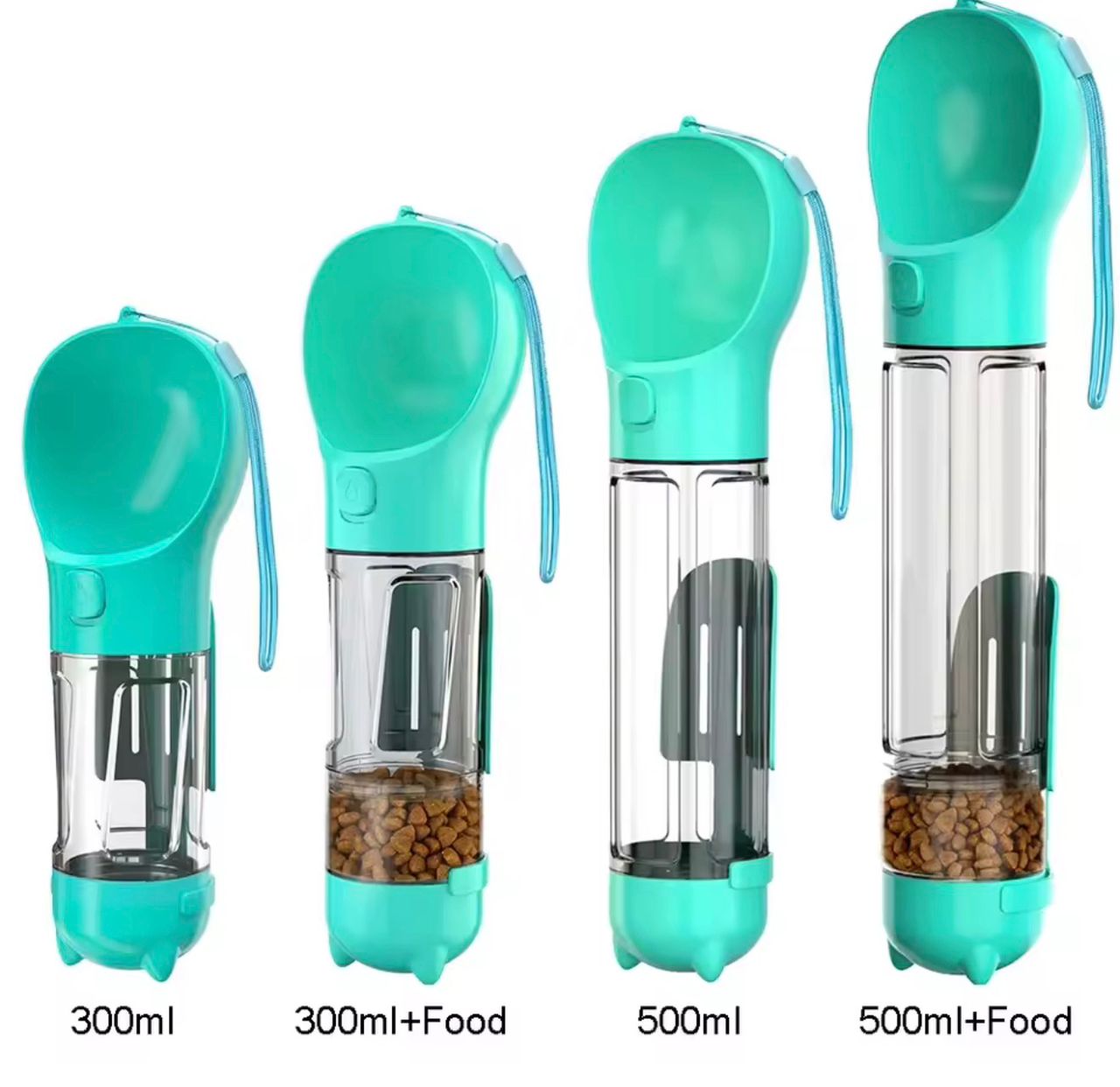 3-in-1 Portable Pet Water & Food Bottle (500ml)