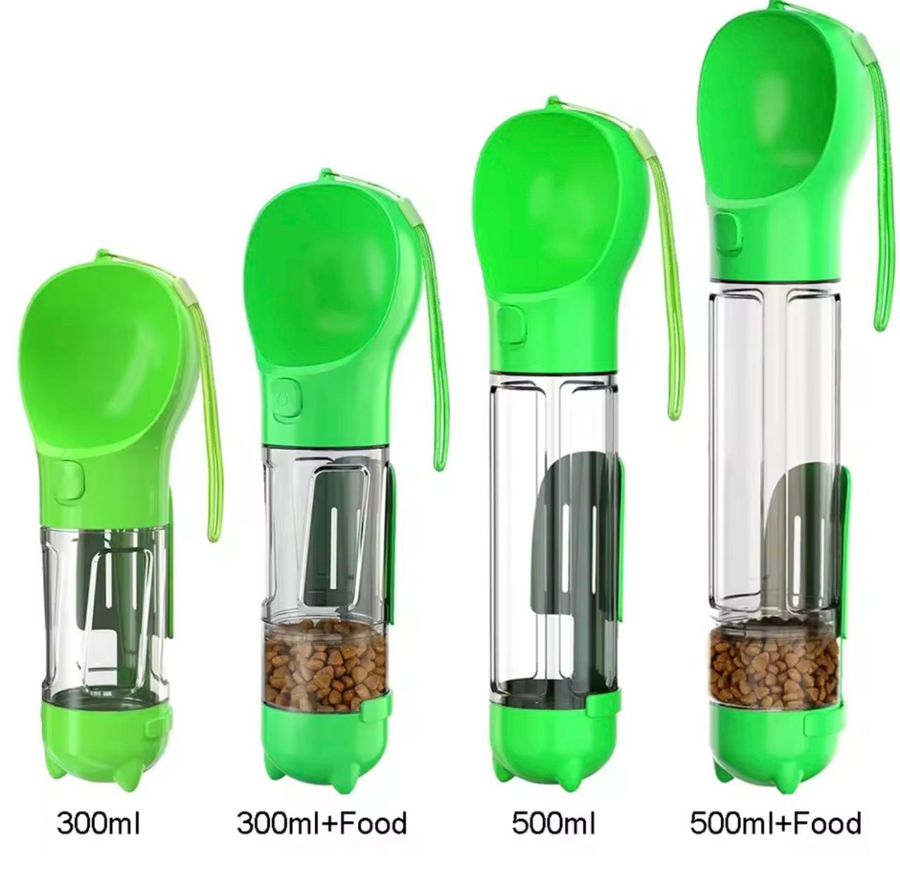 3-in-1 Portable Pet Water & Food Bottle (500ml)
