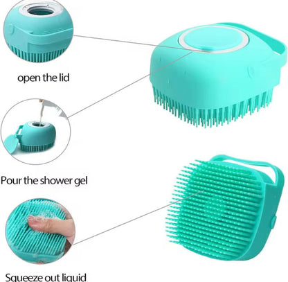 Pet Bath & Massage Silicone Brush