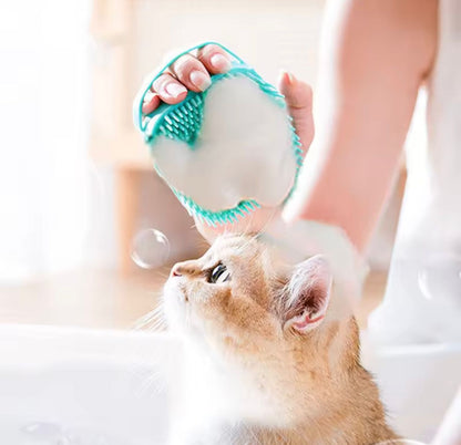 Pet Bath & Massage Silicone Brush