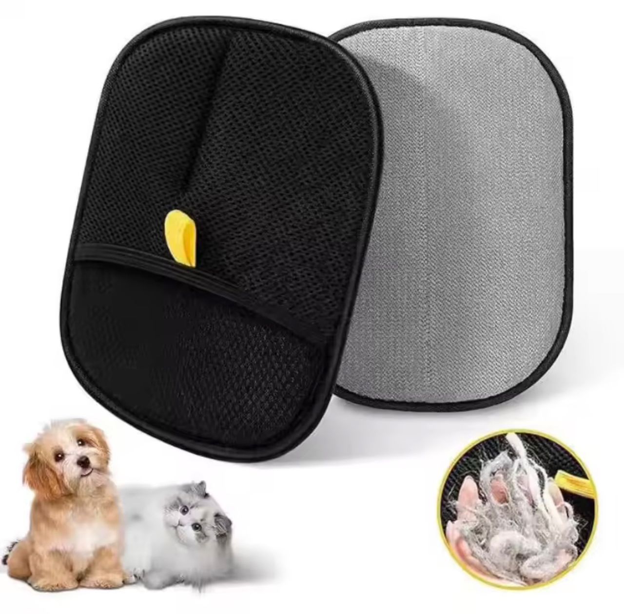 Double-Sided Pet Grooming & Hair Removal Gloves