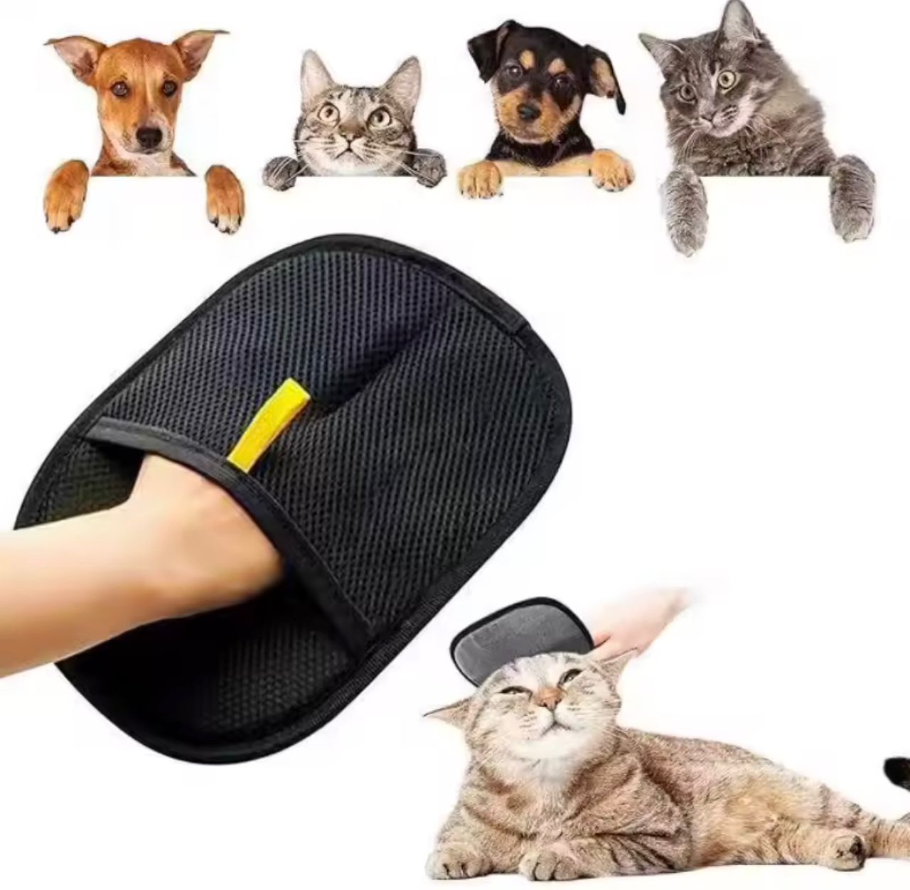 Double-Sided Pet Grooming & Hair Removal Gloves